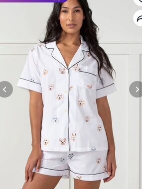 Printfresh Happy hounds organic cotton PJ top XS